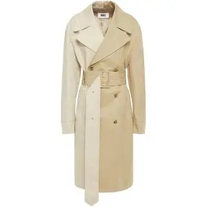 THE OUTNET官网精选MM6 MAISON MARGIELA 双色拼接风衣优惠