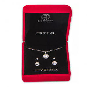 87% Off Giani Bernini Cubic Zirconia 3-Pc. Set Pendant Necklace & Stud Earrings @ Macy's
