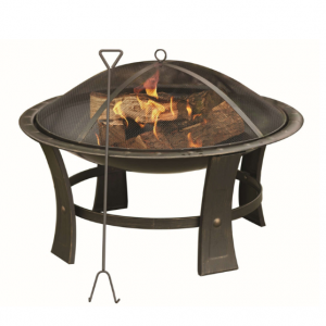 Living Accents Round Wood Fire Pit 19 in. H X 29 in. W X 29 in. D Steel @ Ace Hardware