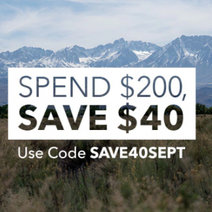 Spend $200, Save $40 @ Steep and Cheap