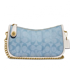30% Off COACH Swinger 20 Quilted Chambray Clutch @ Bloomingdale's