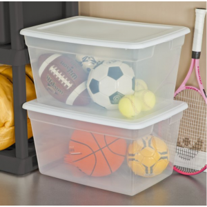 Sterilite 58 Qt. Storage Box White @ Walmart