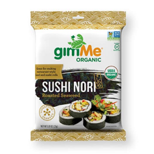 gimMe Organic Roasted Seaweed - Restaurant-style Sushi Nori Sheets - 0.81 Ounce @ Amazon