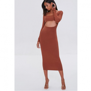 Forever 21 Cutout Midi 連衣裙