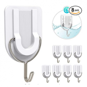 50% off HangerSpace Adhesive Hooks - 8 Pack @ Amazon