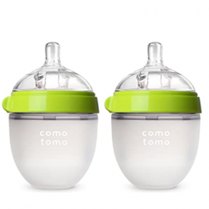 Comotomo Baby Bottle, Green, 5 Ounce (2 Count) $11.99