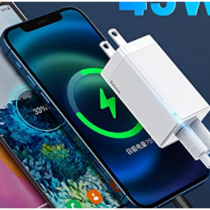 50% off USB C Charger, Baseus 45W PD Fast Charging Wall Charger @Amazon