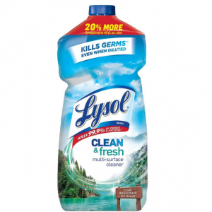 Lysol Clean & Fresh Multi-Surface Cleaner, Cool Adirondack Air, 48oz @ Amazon