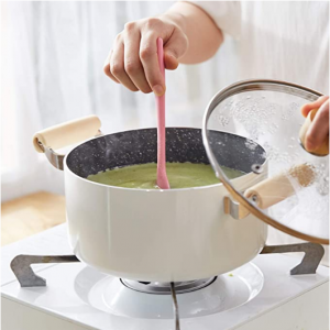 ROCKURWOK Nonstick Soup Pot Pasta Cooking Pot with Lid, 3.3 Quart, White @ Amazon	