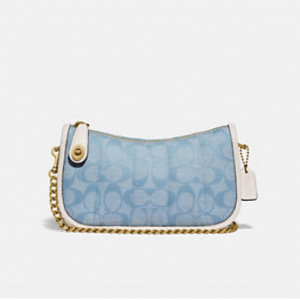 30% Off Coach Swinger 20 In Signature Chambray With Quilting
