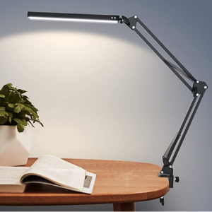 LED Desk Lamp, ZHUPIG Architect Swing Arm Desk Light with Clamp @ Amazon
