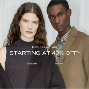 Starting At 40% Off New Fall Arrivals @ Theory Outlet