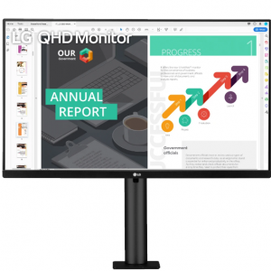 LG 27” QHD IPS HDR 10 USB-C Monitor With Ergo Stand  @Office Depot and OfficeMax