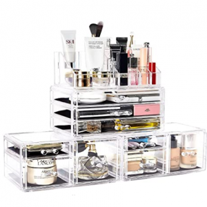 DreamGenius 亚克力美妆收纳盒4件套 @ Amazon
