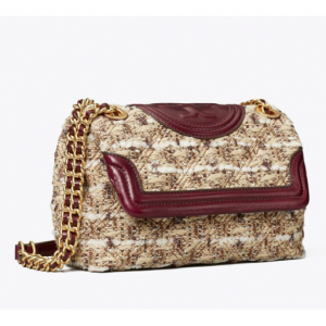 Tory Burch Fleming 翻盖花呢风格链条包 5折好价