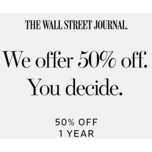 Join and save 50% with WSJ