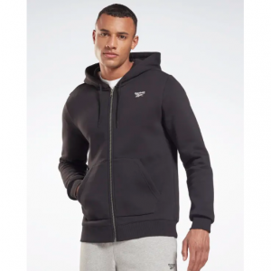 REEBOK 男士拉链连帽卫衣外套