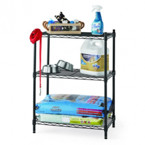 Hyper Tough 3 Tier Stackable Wire Shelving Unit, Black, 13.4"Dx23.2"Wx30.6"H @ Walmart