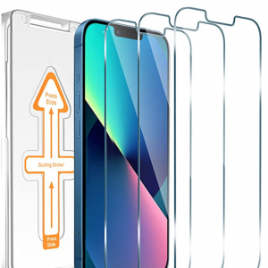 Amazon - Janmitta iPhone 13/Pro 钢化玻璃屏幕保护膜 3件装，现价$2.80(原价$6.99)