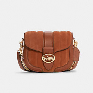 69% Off Coach Georgie Saddle Bag With Linear Quilting @ Coach Outlet 