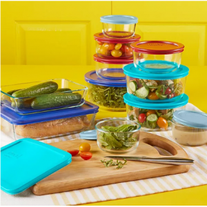 Pyrex 22 件玻璃食品收纳套装