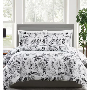 Pem America 黑白印花床品3件套 Full/Queen,@ Macy's