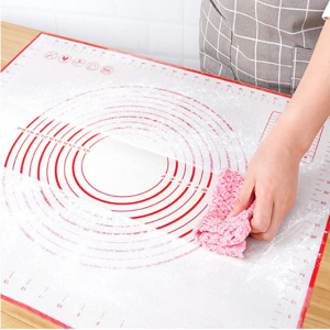 XP-Art Silicone Pastry Mat Non-Stick Pizza Baking Mat (16x24Inch) (Red) @ Amazon