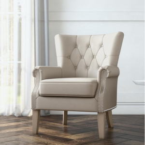 Better Homes & Gardens Accent Chair, Living Room & Home Office, Beige @ Walmart