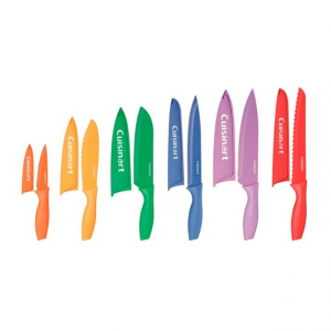 Cuisinart 彩色不锈钢刀具12件装 @ Best Buy
