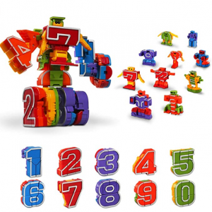 Lydaz Number Robots Transforming Toys @ Amazon