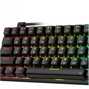 Amazon - Punkston 61键 机械键盘 4种轴体可选 ，5折