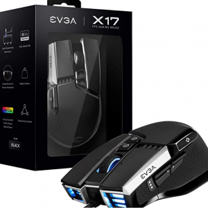 Amazon - EVGA X17 8Khz 遊戲鼠標 3389傳感器 重量可調節，直降$50 