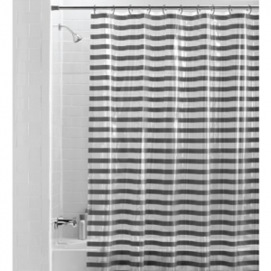 Mainstays PEVA 轻质条纹浴帘 70" x 72" @ Walmart