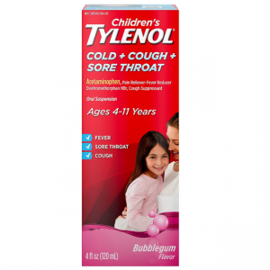 Tylenol 儿童感冒、咳嗽、退烧糖浆, 120毫升 @ Amazon