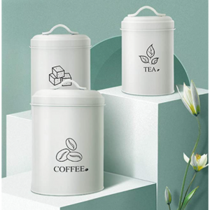 G.a HOMEFAVOR 带盖茶叶罐 咖啡罐 糖罐3件套