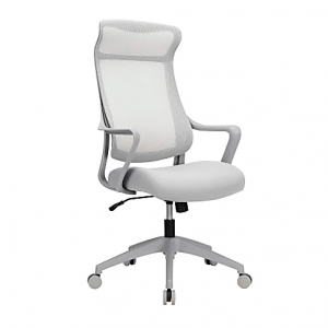 Realspace® Lenzer Mesh High-Back Task Chair, Gray