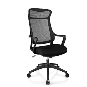 Realspace® Lenzer Mesh High-Back Task Chair, Black