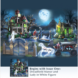 Haunted Dreadfield Cemetery Village Collection With Lights