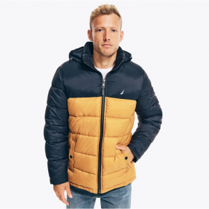 Nautica Mens Colorblock Quilted Jacket $78 shipped