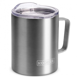 Koodee 不锈钢双层保温咖啡杯 12 oz @ Amazon