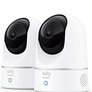 Amazon - eufy P24 2K 360° 室内云台摄像头 2个装，直降$16
