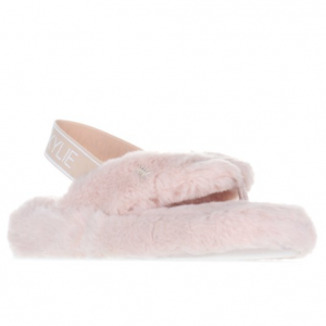 Walmart官网 Kendall + Kylie 女款毛毛拖鞋28折热卖 两色可选