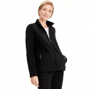 Karen Scott Sport Zip-Up Zeroproof Fleece Jacket $18.6