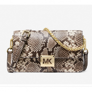 70% Off Michael Kors Sonia Medium Snake Embossed Faux Leather Shoulder Bag @ Michael Kors