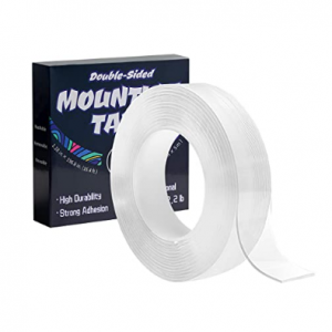 Coching 透明强力无痕纳米双面胶 1.18"x 16.4' @ Amazon