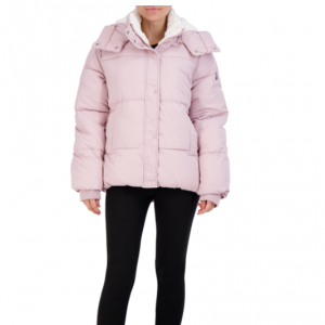 65% Off Jessica Simpson Women's Oversized Faux Fur Lined Puffer Coat @ Walmart