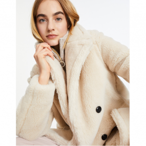 Tommy Hilfiger Solid 女士泰迪熊大衣