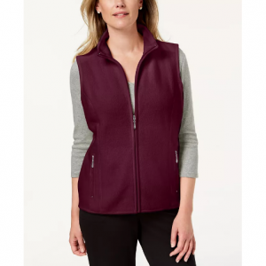 Karen Scott Zeroproof Fleece Vest $14.99