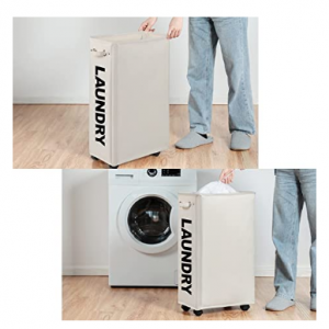 Lifesela 大容量带滑轮洗衣篮 @ Amazon