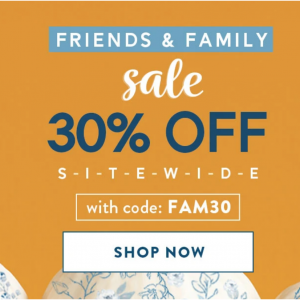 Friends & Family Sale - 30% Off Your Purchase @ Jack Rogers